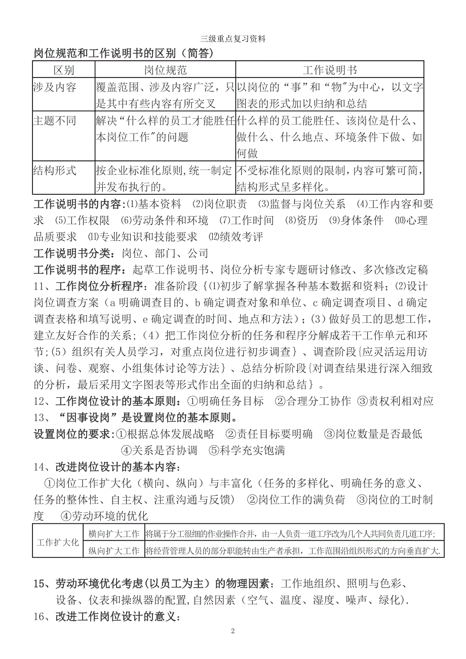 人力资源管理师三级考试重点复习资料.doc_第2页