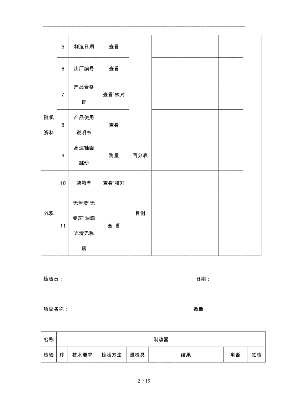 配套件检验内容表_第2页