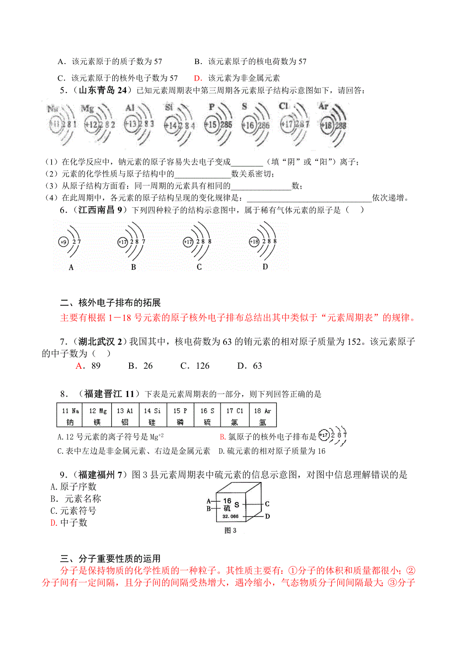 2008年中考化学专题整理(微粒)_第2页