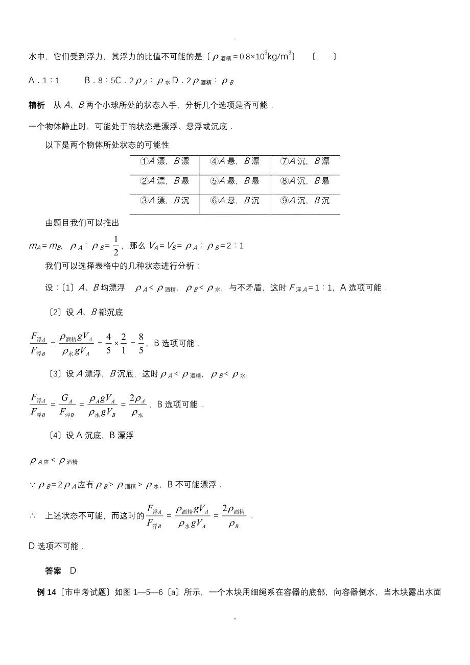 八年级物理浮力经典难题_第3页