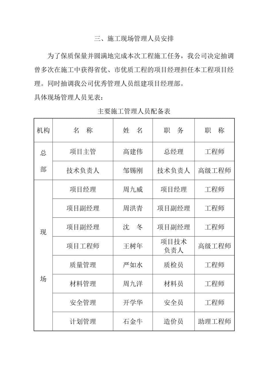 安置小区施工组织设计2_第5页