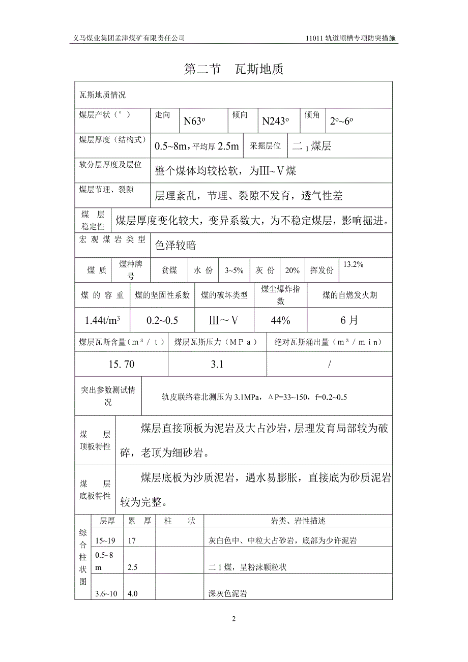 11011轨道顺槽防突措施.doc_第2页