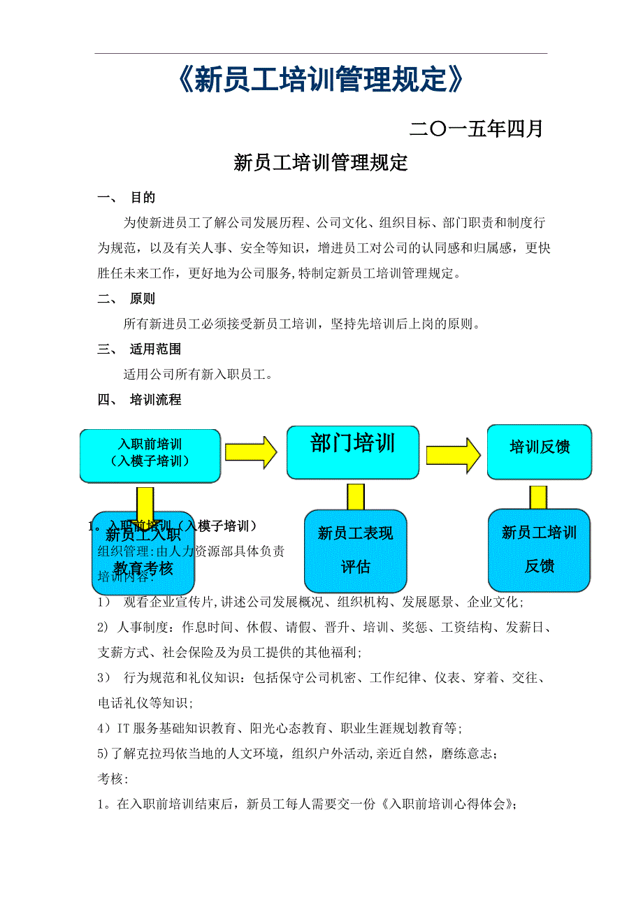 新员工培训管理办法_第1页