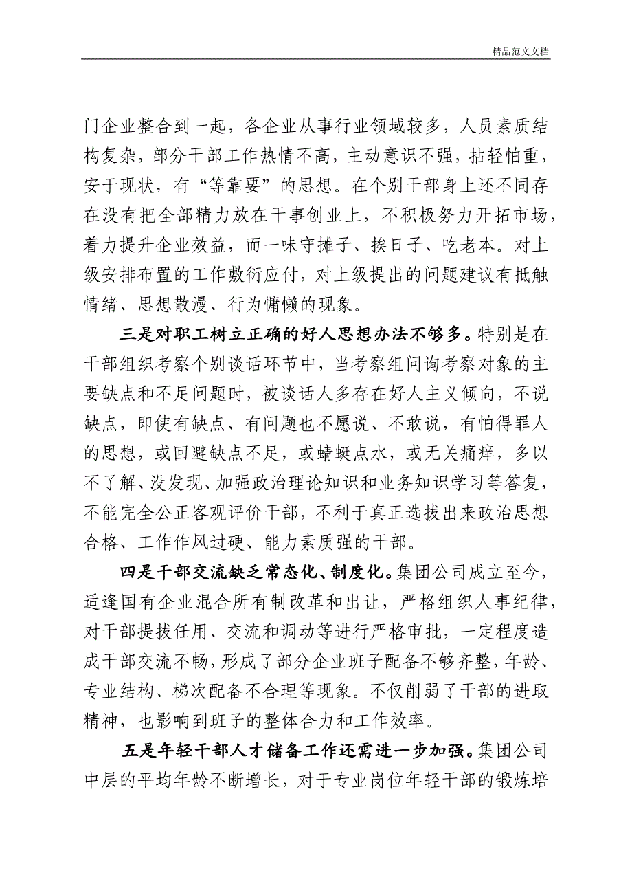 公司选人用人专项报告（4000字）_第4页