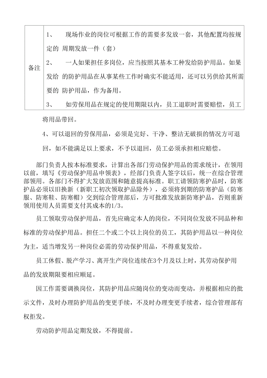 劳动保护用品管理制度_第4页