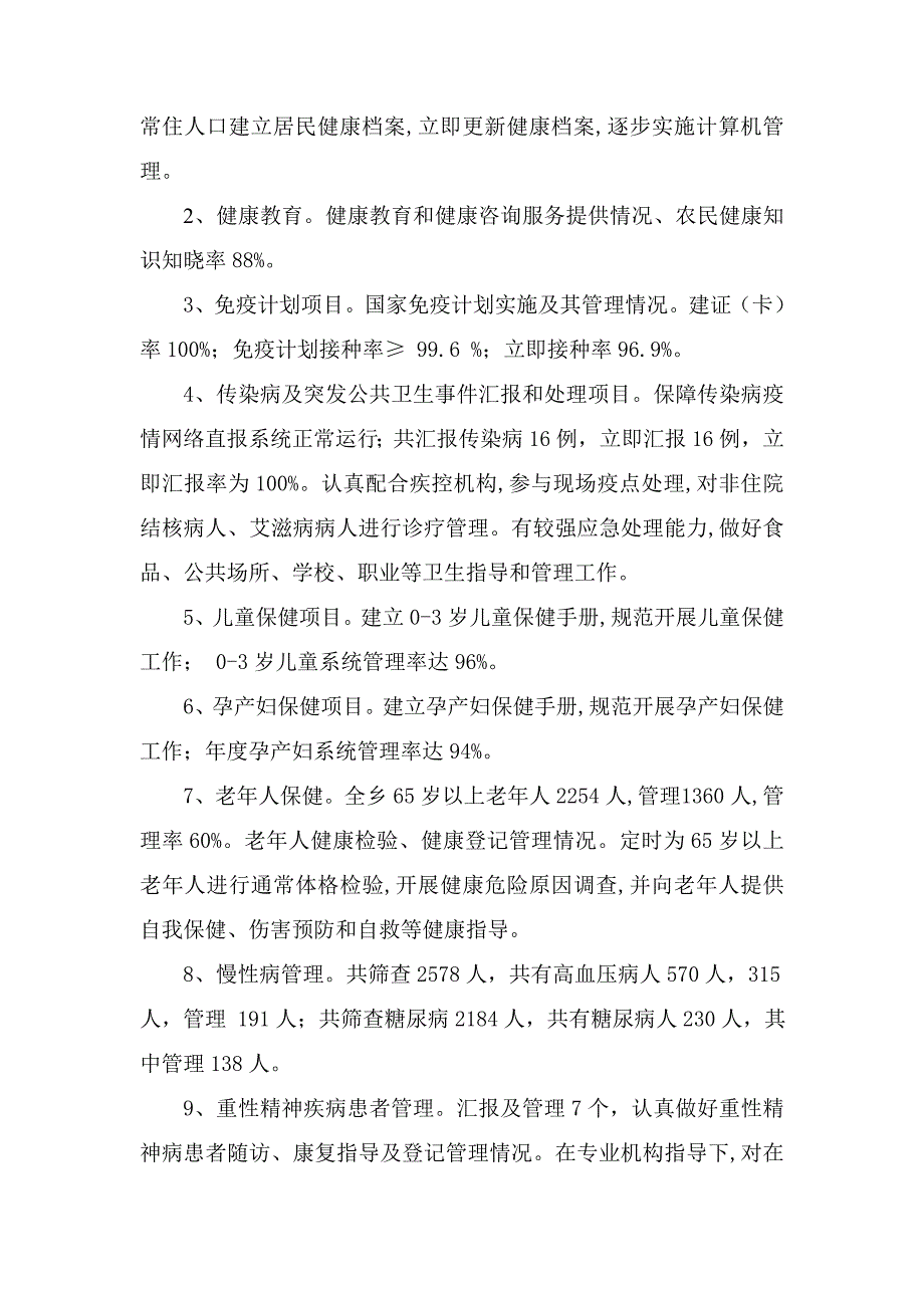 卫生院绩效管理考核自查总结.doc_第2页