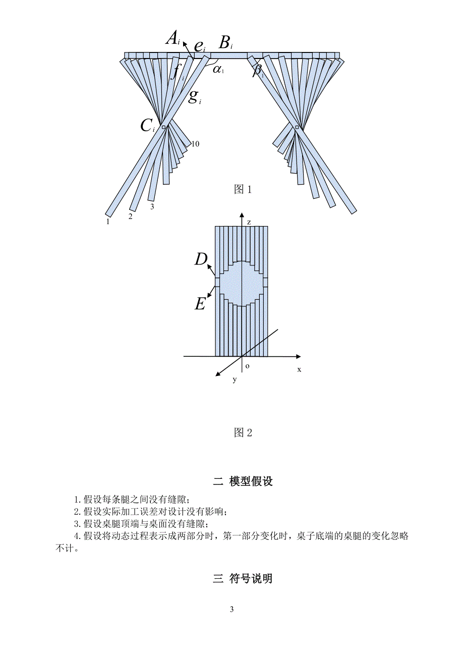 数学建模竞赛论文创意平板折叠桌_第4页