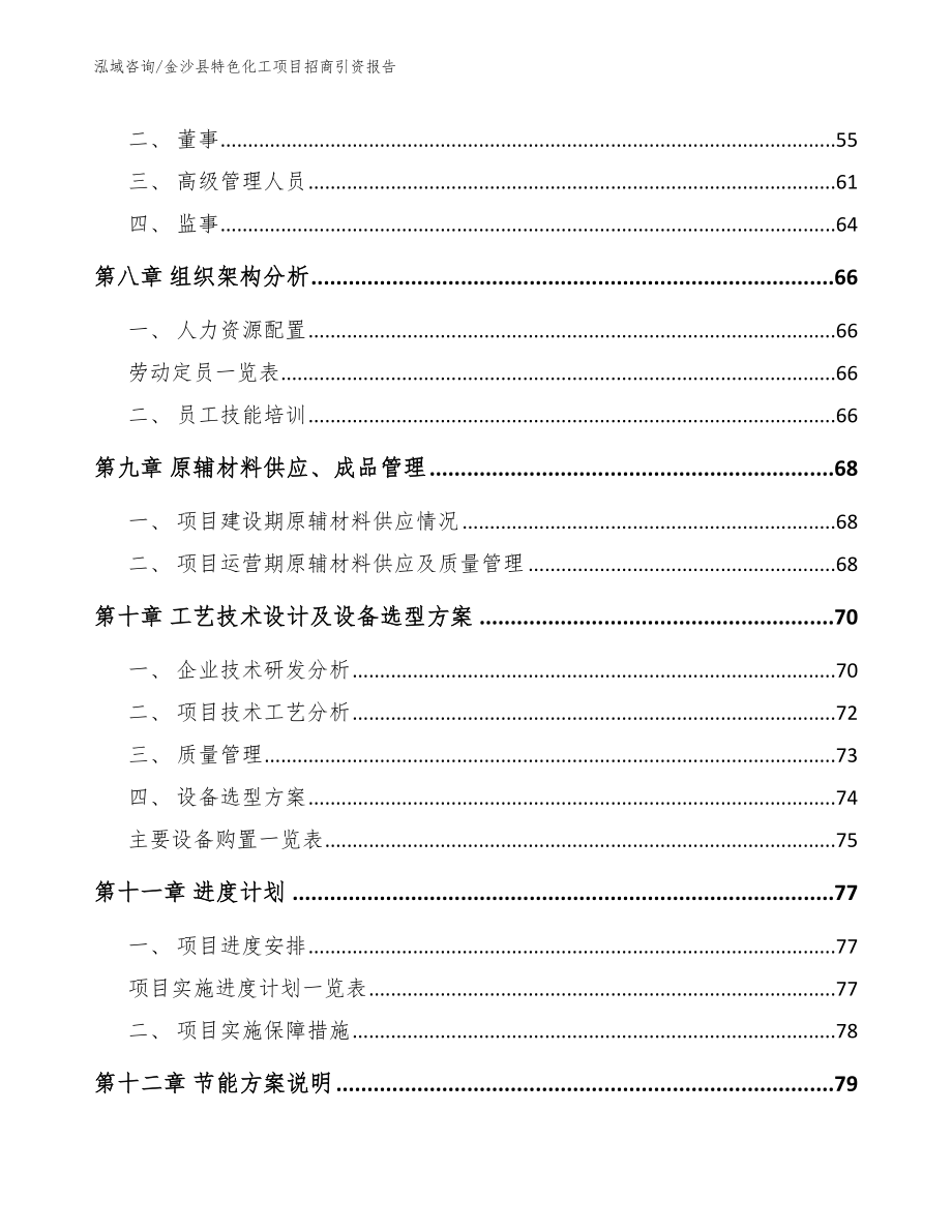 金沙县特色化工项目招商引资报告（参考范文）_第3页