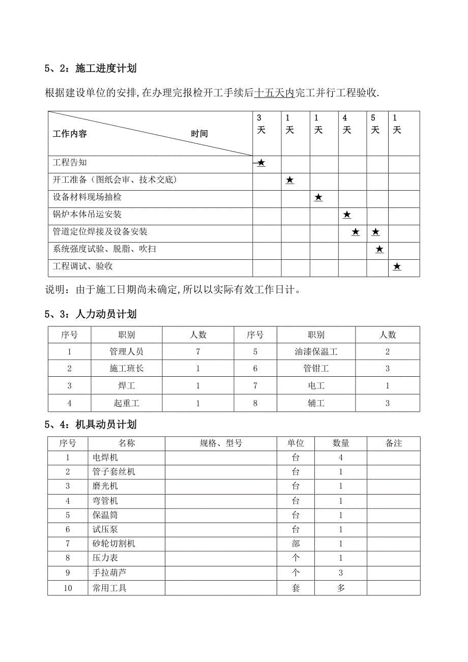 【施工方案】蒸汽锅炉施工方案-(1)_第5页