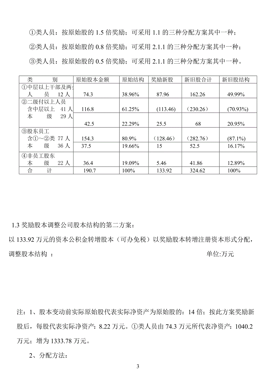 某公司剩余积累的分配方案.doc_第3页