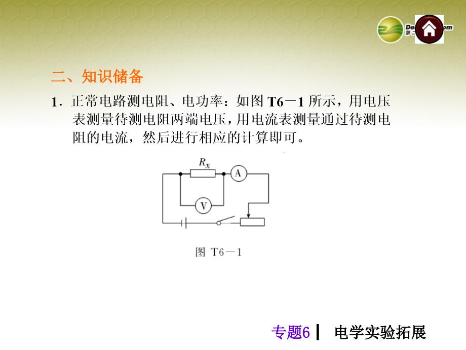 2014年中考物理总复习专题6电学实验拓展（专题诠释+典例分析+专题训练）课件新人教版_第3页