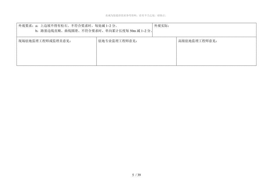 高速公路路基工程施工表格_第5页