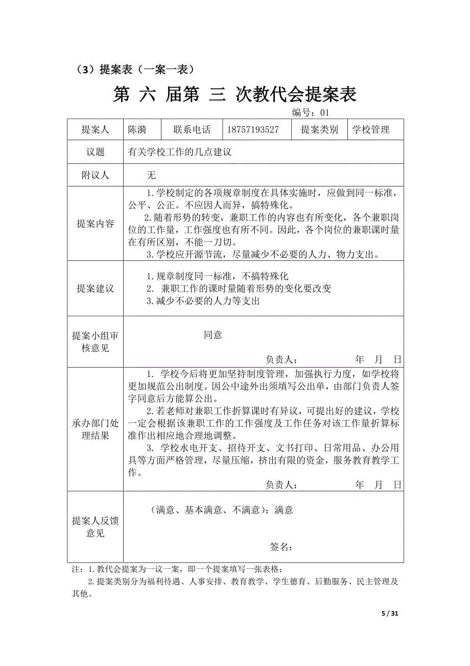 精品资料2022年收藏的萧山区中小学教职工代表大会台账_第5页