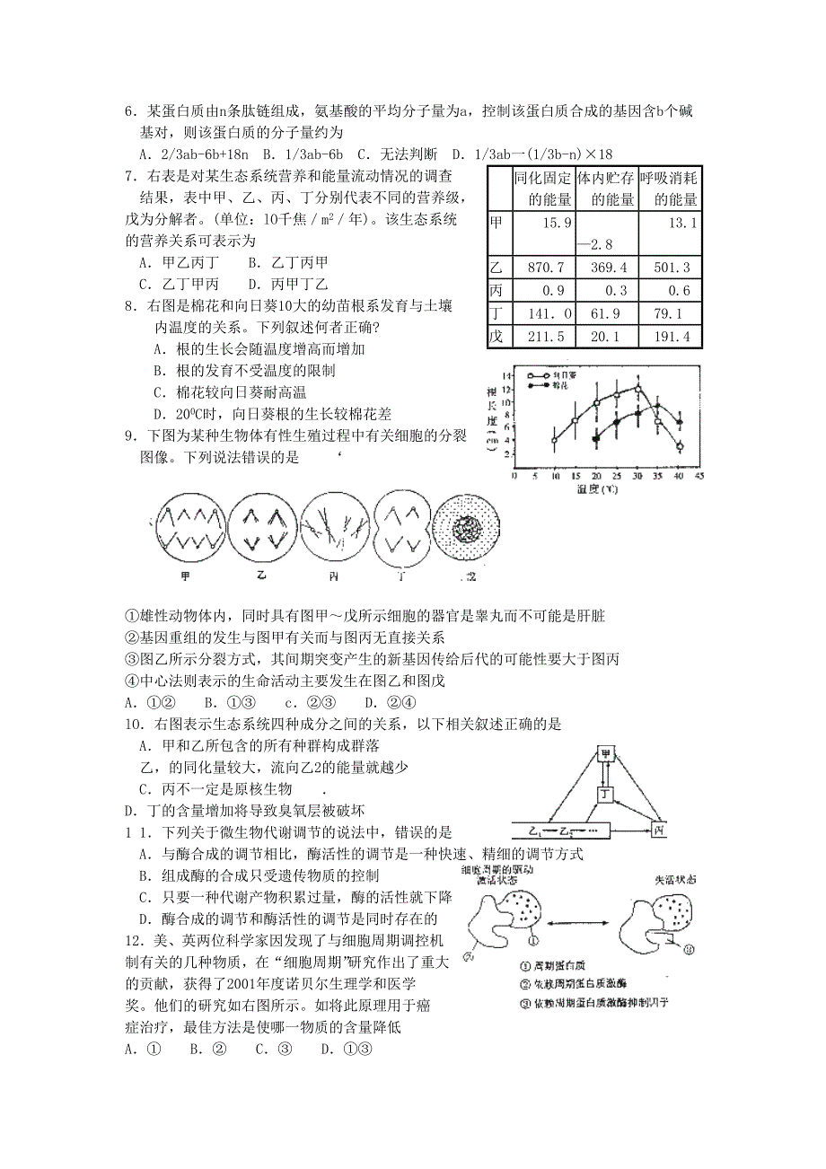 2020年湖南省生物奥赛初赛试题_第2页