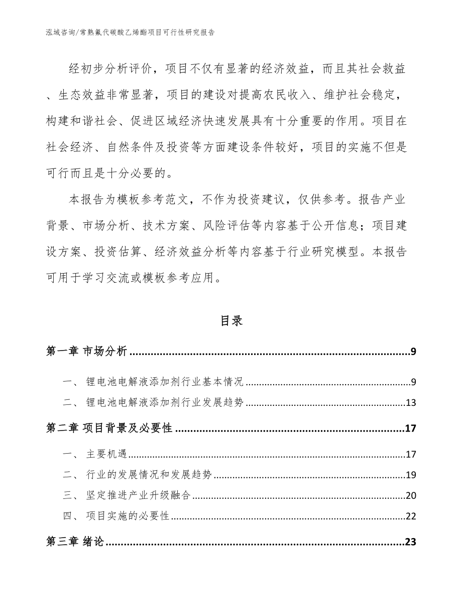 常熟氟代碳酸乙烯酯项目可行性研究报告_第3页