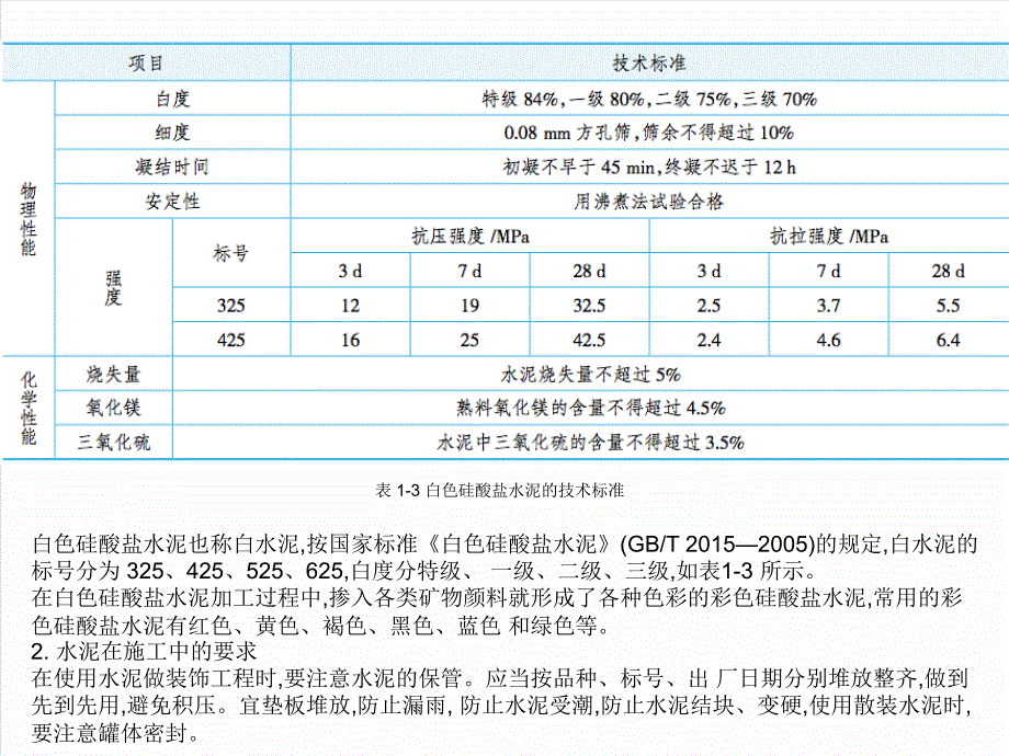 室内施工工艺与管理第一章室内装饰常用材料ppt课件_第4页