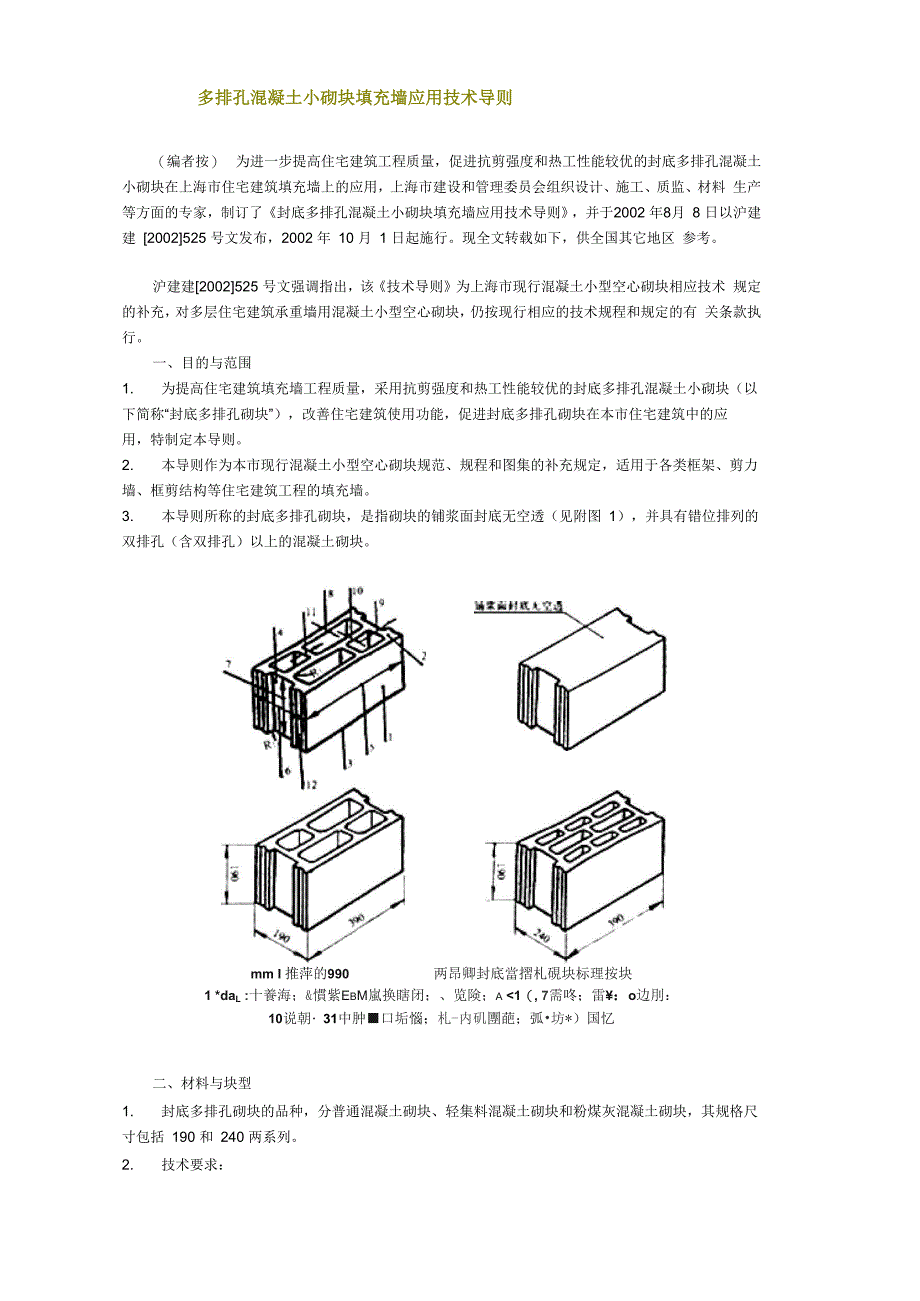 多排孔混凝土小砌块填充墙应用技术导则_第1页