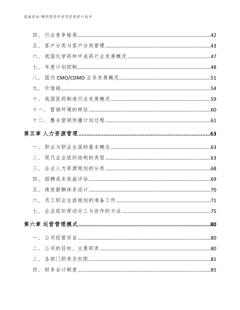 衡阳医药开发项目投资计划书（范文参考）_第2页