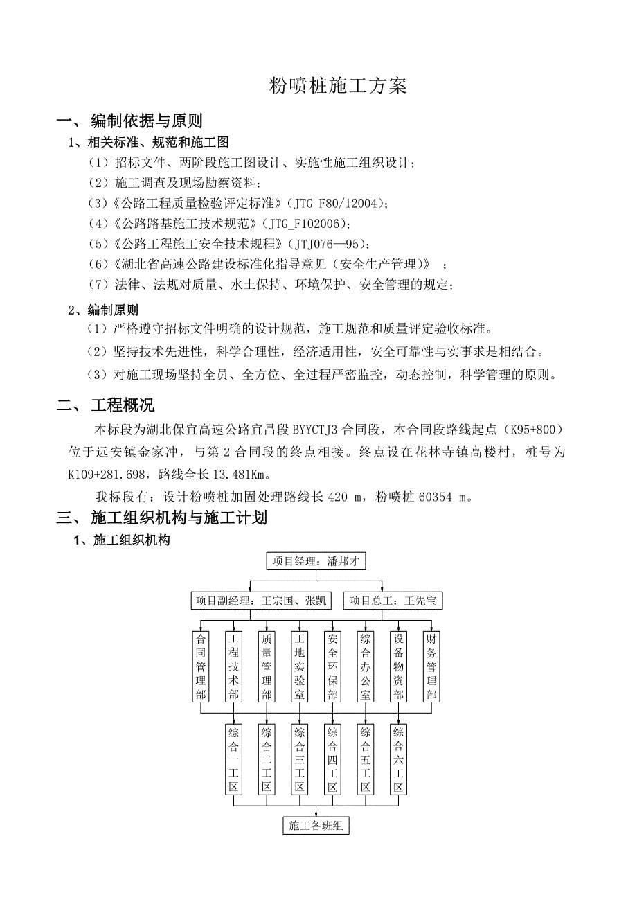 高速公路土建工程粉喷桩施工方案Word版_第5页