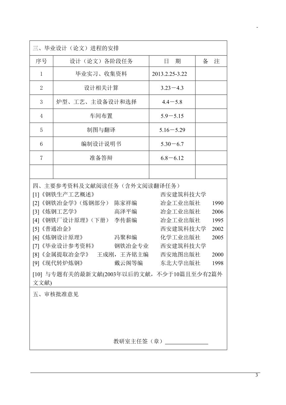 年产350万吨连铸坯的转炉炼钢车间工艺设计-毕业论文 - 副本_第3页