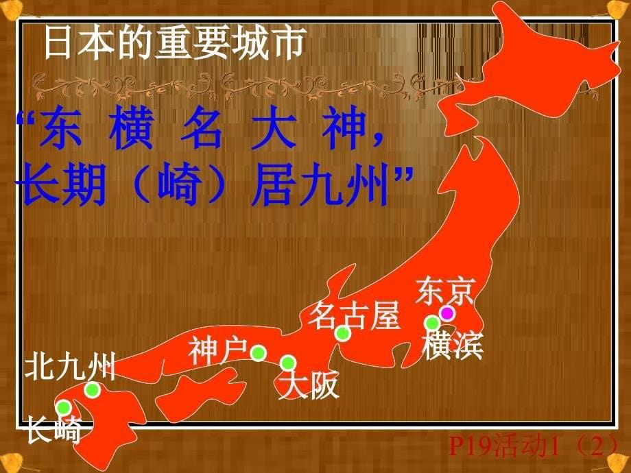 七年级地理日本PowerPoint演示文稿_第5页