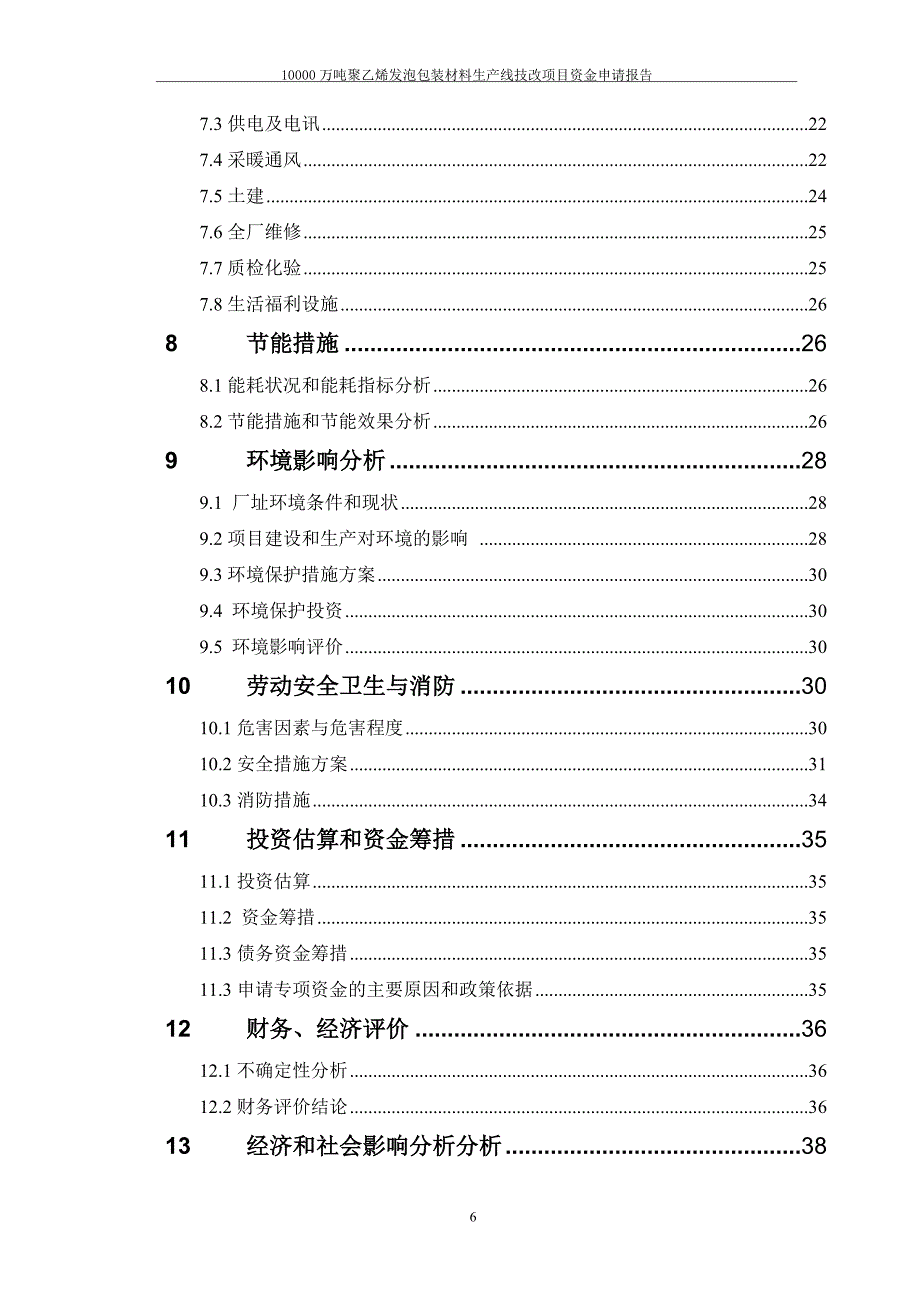 年产10000吨聚乙烯发泡包装材料生产线资金申请报告（优秀甲级报告）_第3页