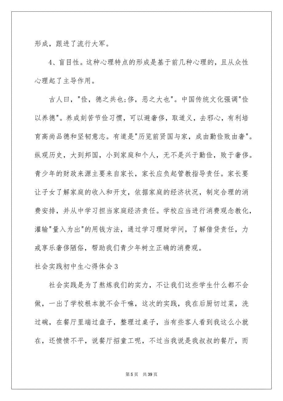 2023年社会实践初中生心得体会范文.docx_第5页