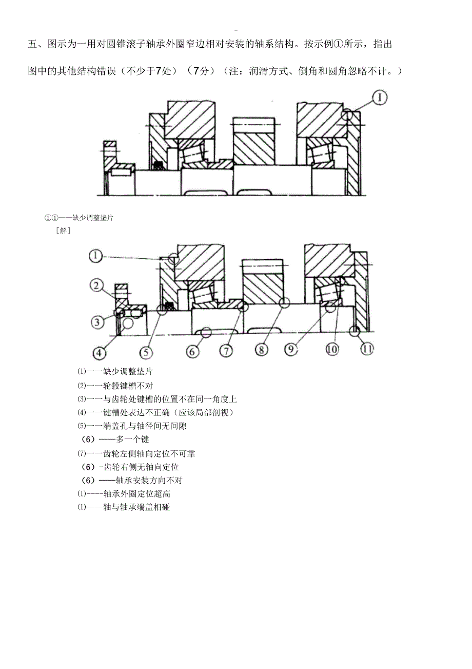 机械设计期末试题及答案及轴改错题总结_第2页