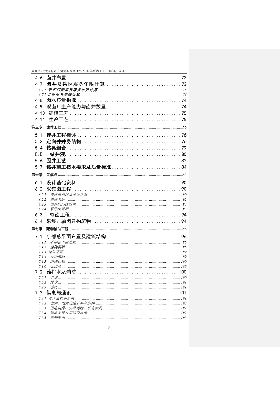 盐矿120万吨年采卤矿山工程初步设计及建设项目可行性建议书.doc_第3页