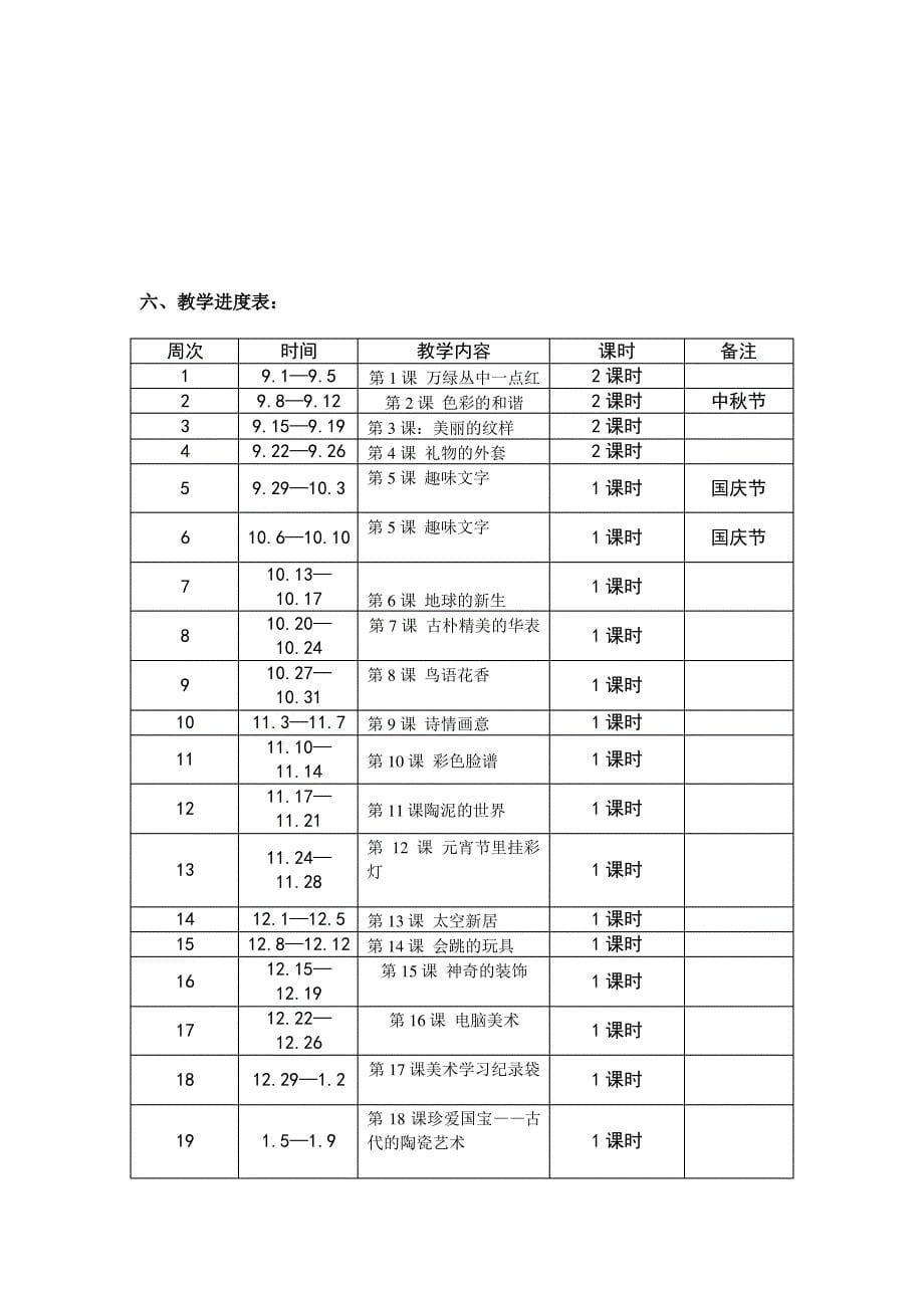 人教版小学五年级上册美术教案(hao)_第5页