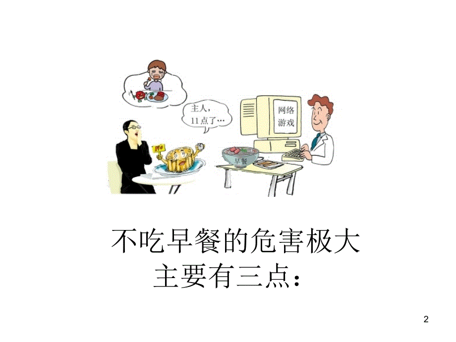 小学生不吃早餐的危害ppt课件_第2页