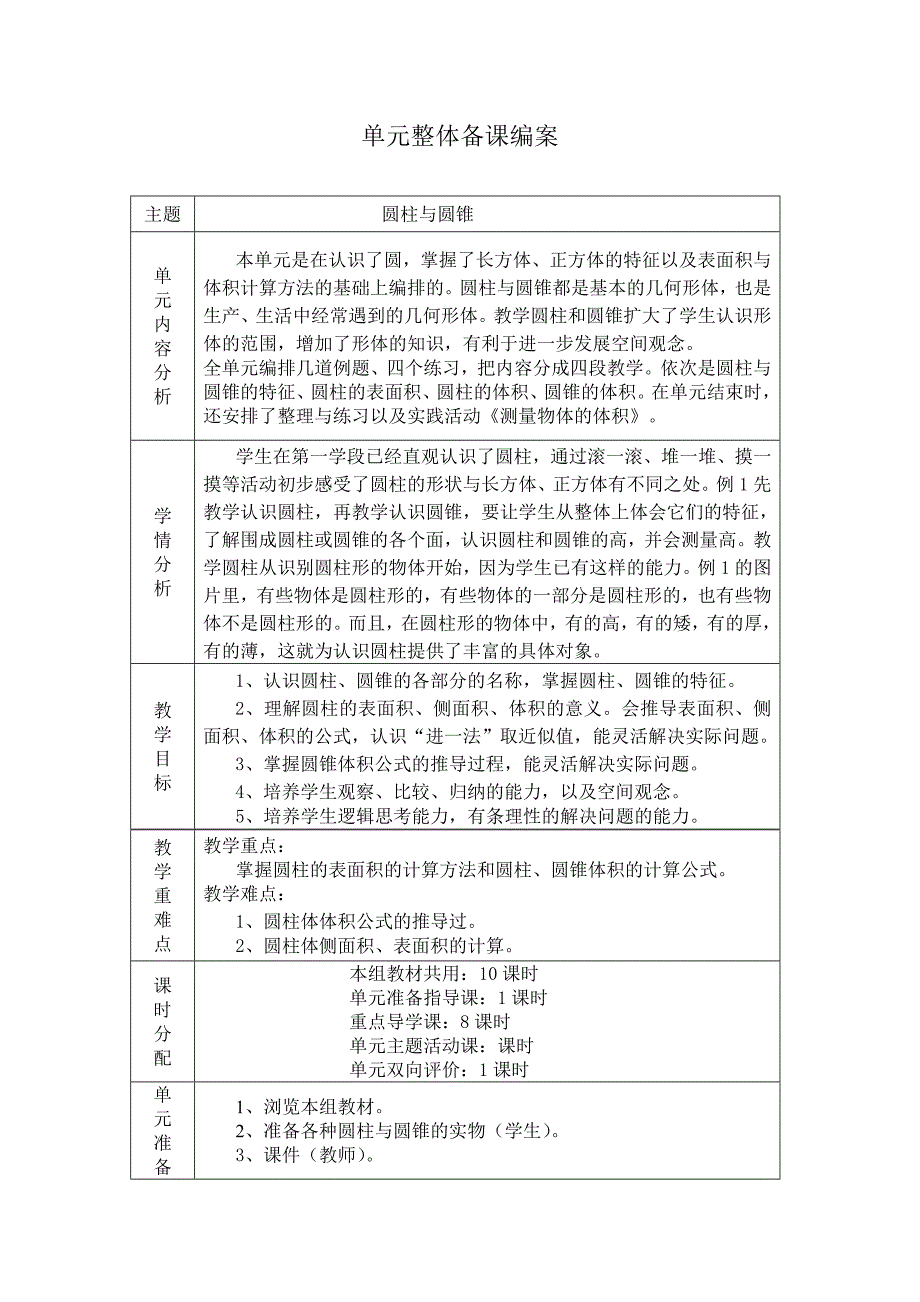 圆柱与六年级数学下册第二单元圆柱与圆锥圆锥h_第1页