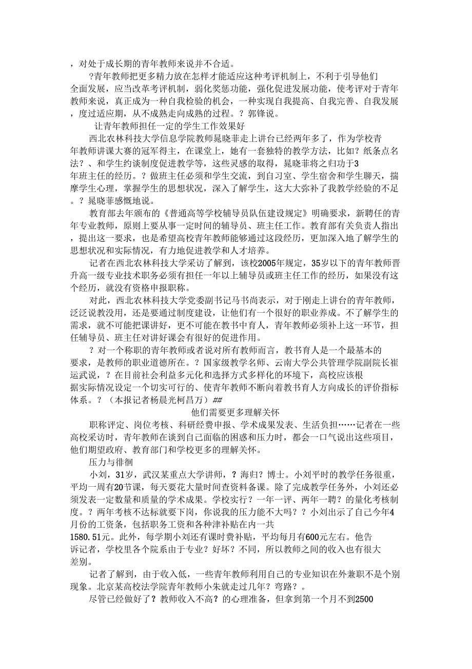 关注高校青年教师成长系列_第5页