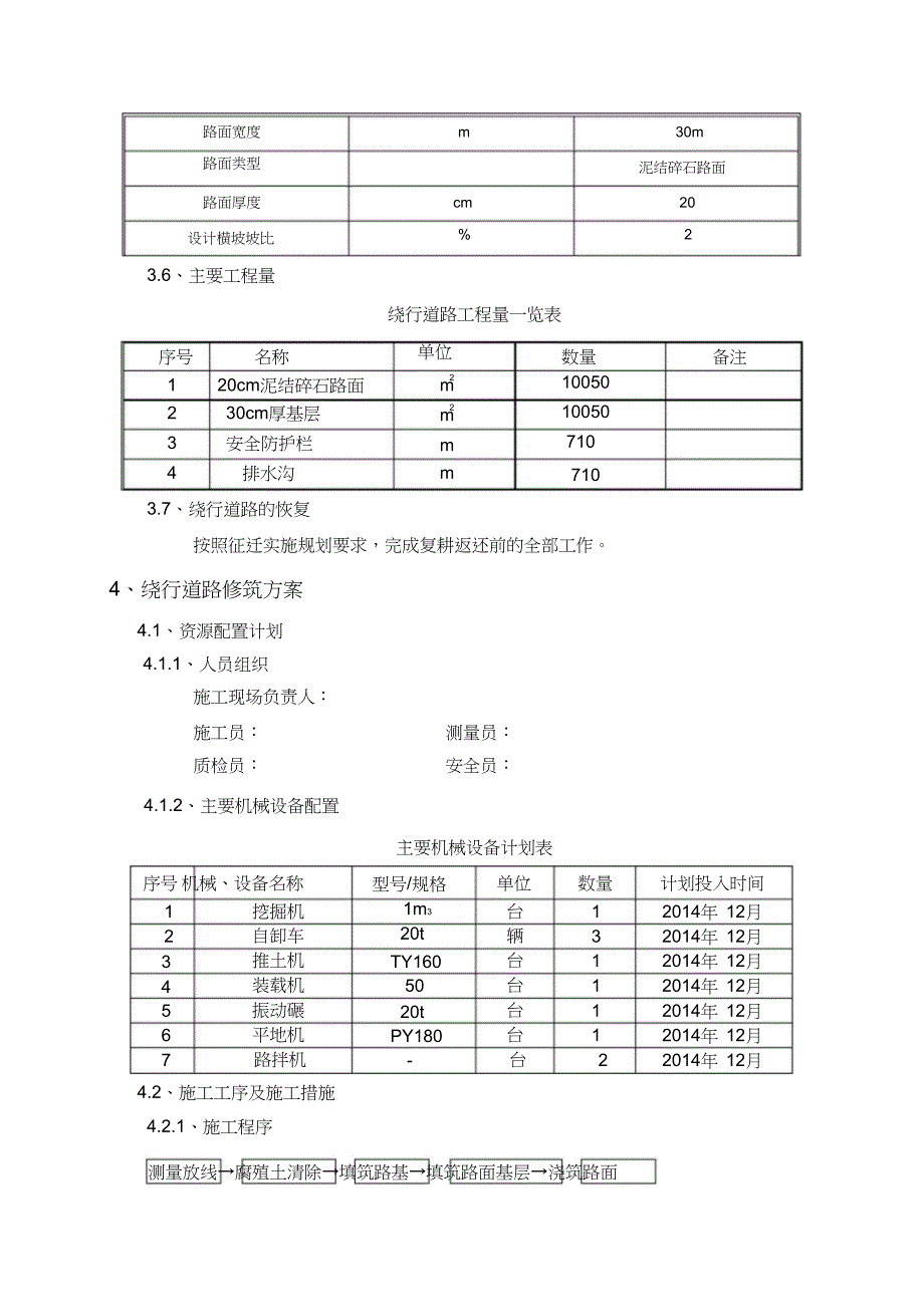 主线穿黄河大道绕行道路施工方案（完整版）_第3页