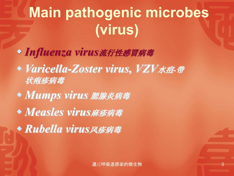 通过呼吸道感染的微生物课件_第3页