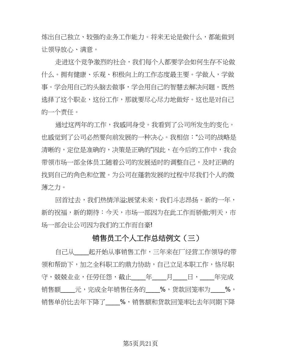 销售员工个人工作总结例文（六篇）.doc_第5页