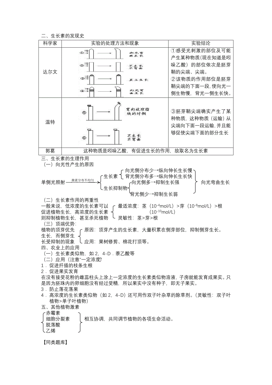 高中生物必修一植物及激素调节_第2页