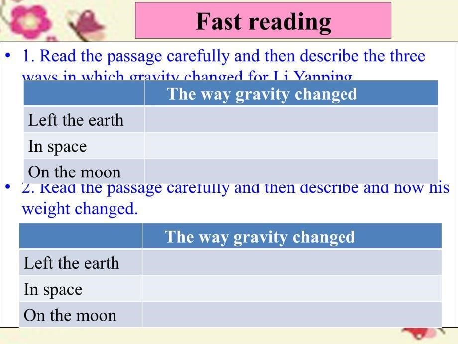 高中英语 Unit 4 Astronomy the science of the stars Using language课件 新人教版必修3_第5页