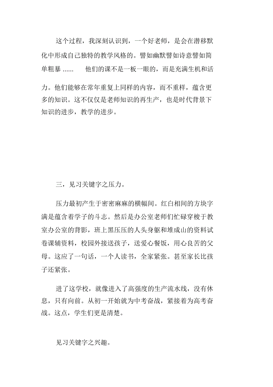 XX年寒假教育见习总结_第4页