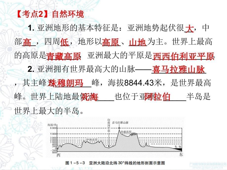 中考地理总复习必备课件专题五我们生活的大洲亚洲_第5页