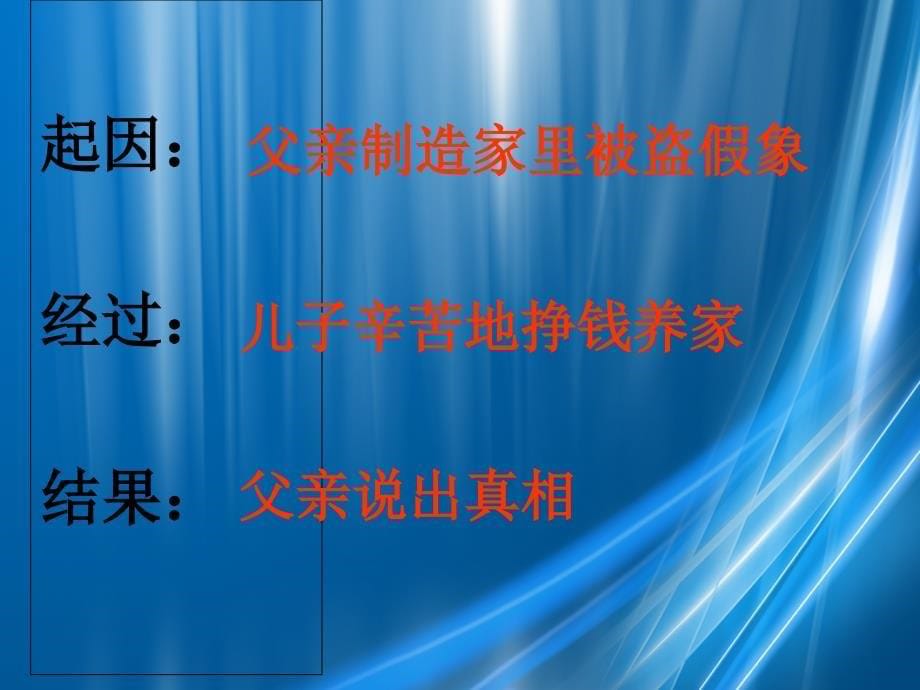 五年级语文上册第七单元老人和他的儿子课件2湘教版湘教版小学五年级上册语文课件_第5页