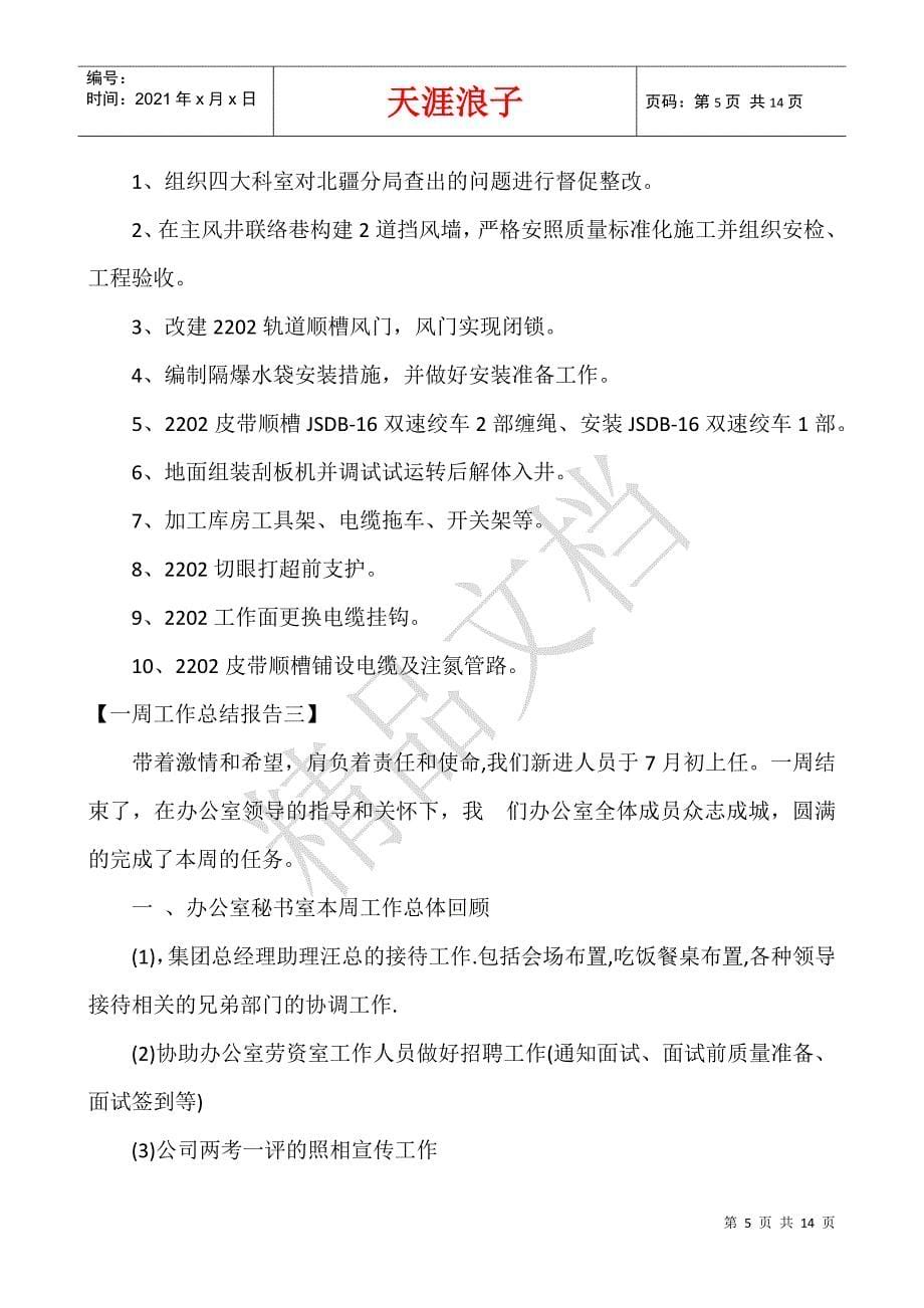 周工作汇报表.docx_第5页