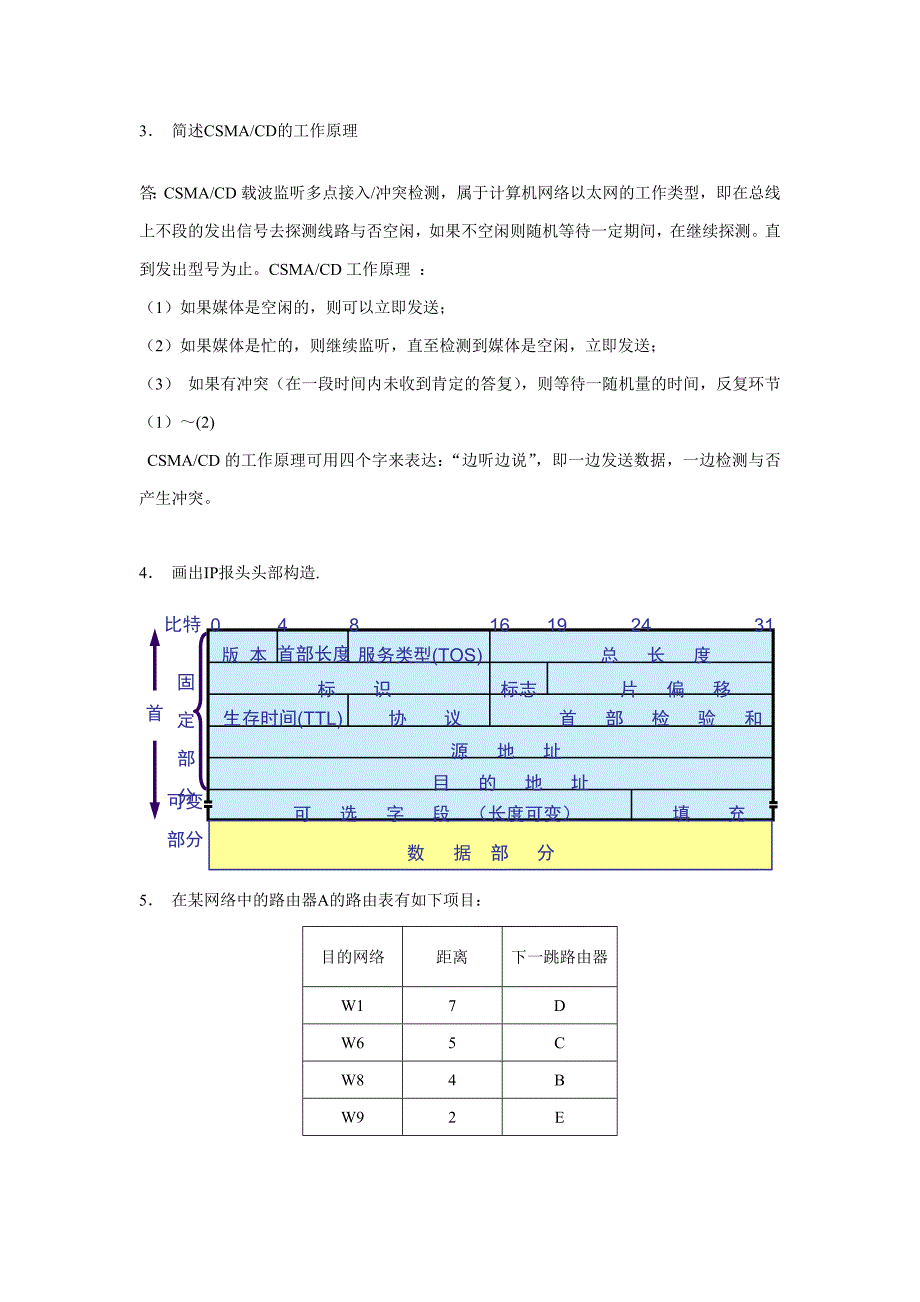 计算机网络基础复习题含答案_第2页