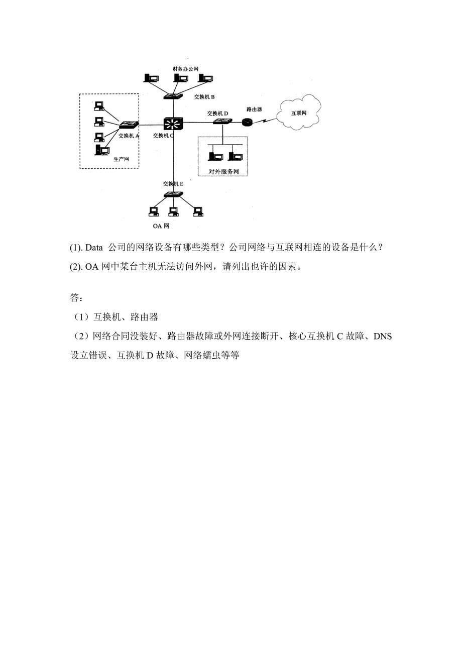 计算机网络基础复习题含答案_第5页