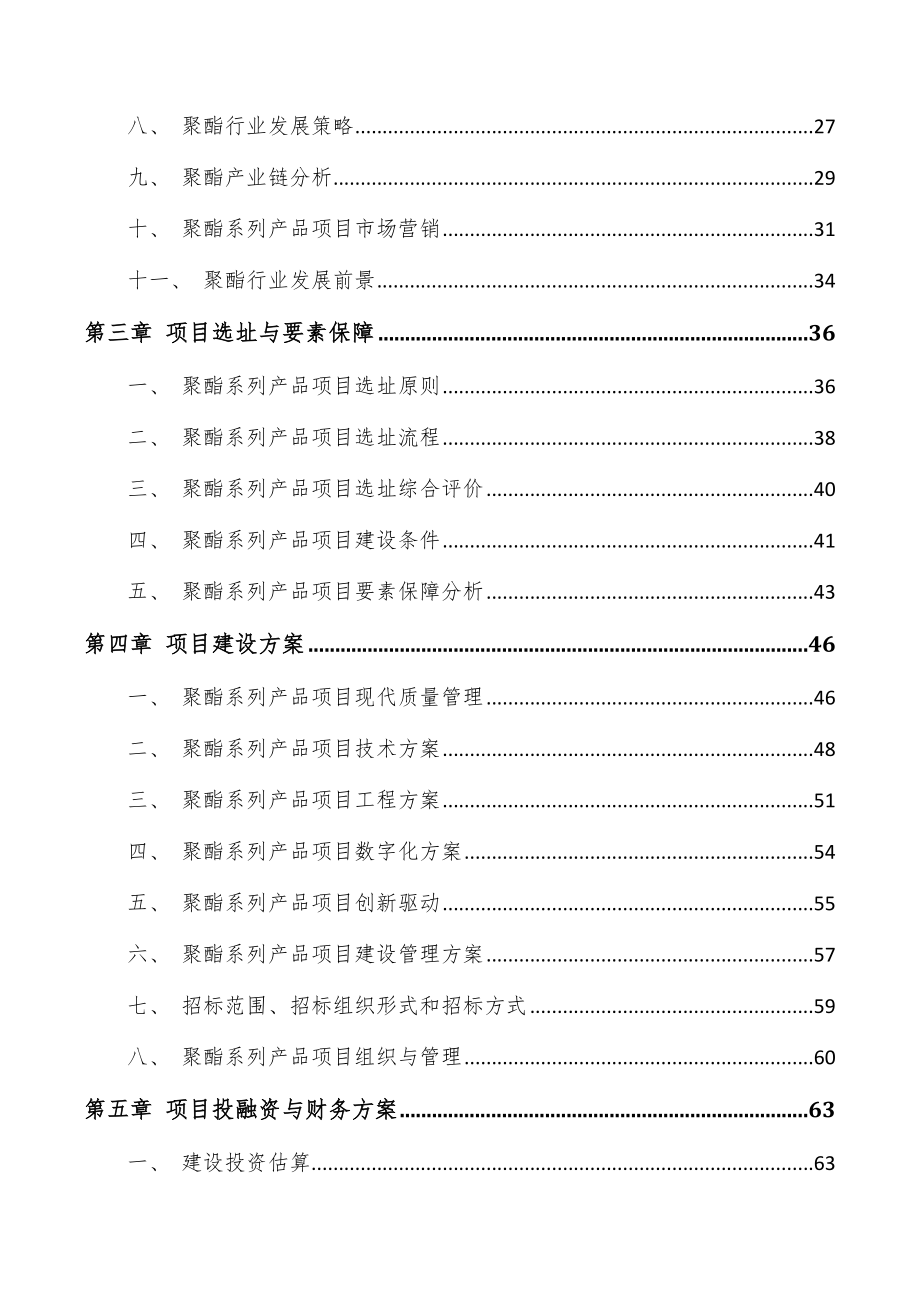 聚酯系列产品项目可行性研究报告_第4页