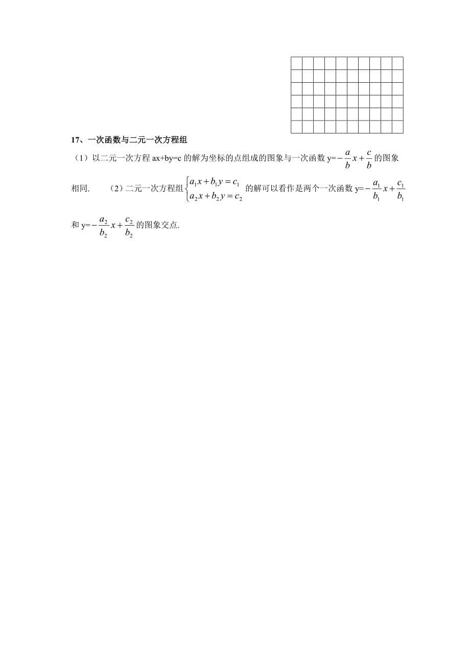 一次函数复习-知识点归纳_第5页