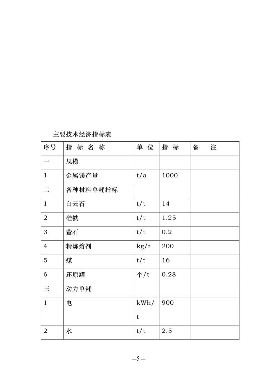 交口金属镁可行性研究报告_第5页