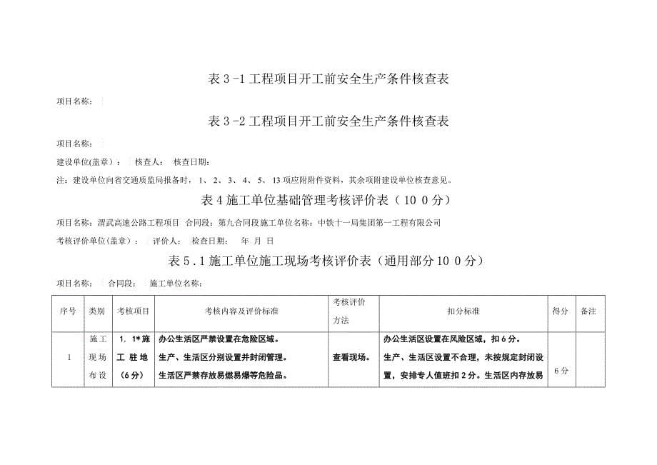 公路工程平安工地考核评价标准_第5页