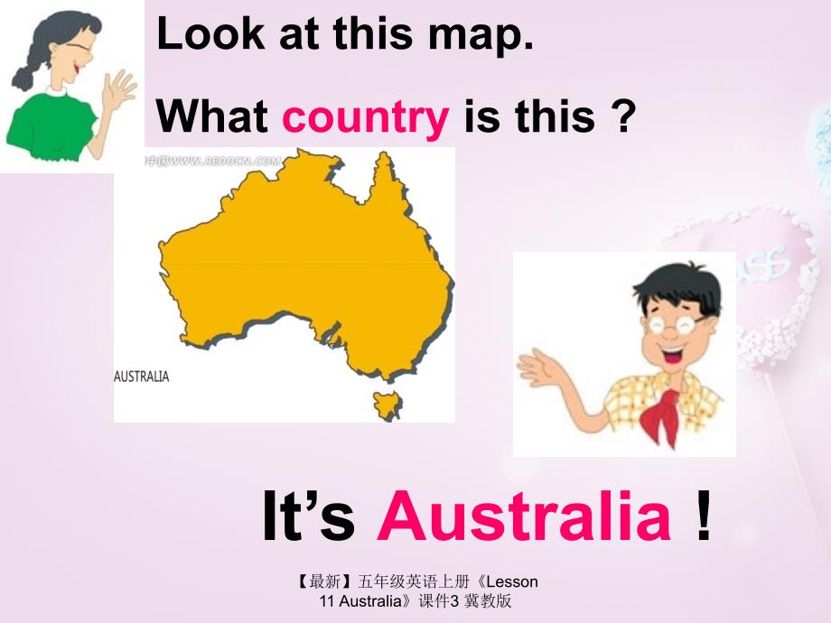 最新五年级英语上册Lesson11Australia课件3冀教版_第1页