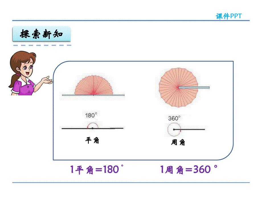 人教版四年级数学上册3.3 角的分类与画角课件_第4页